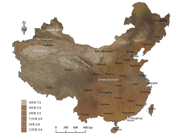 高精度土壤颜色地图